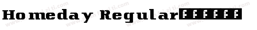 Homeday Regular字体转换